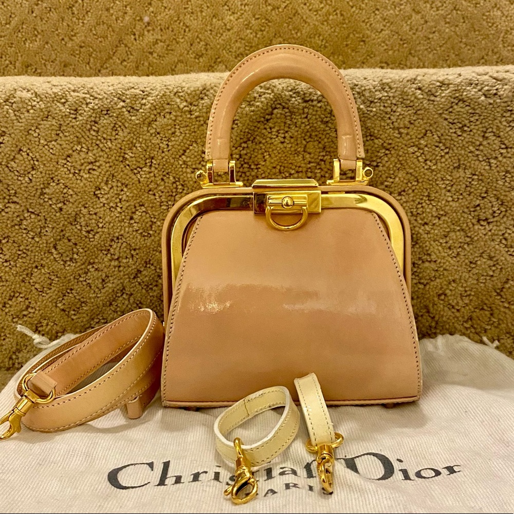 Authentic Dior vintage frame 3 way bag.